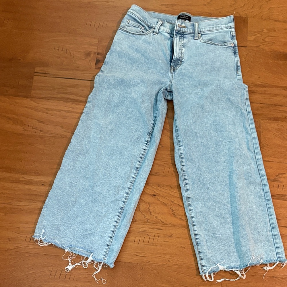 Banana Republic Light Blue Wide-Leg High Rise Jeans